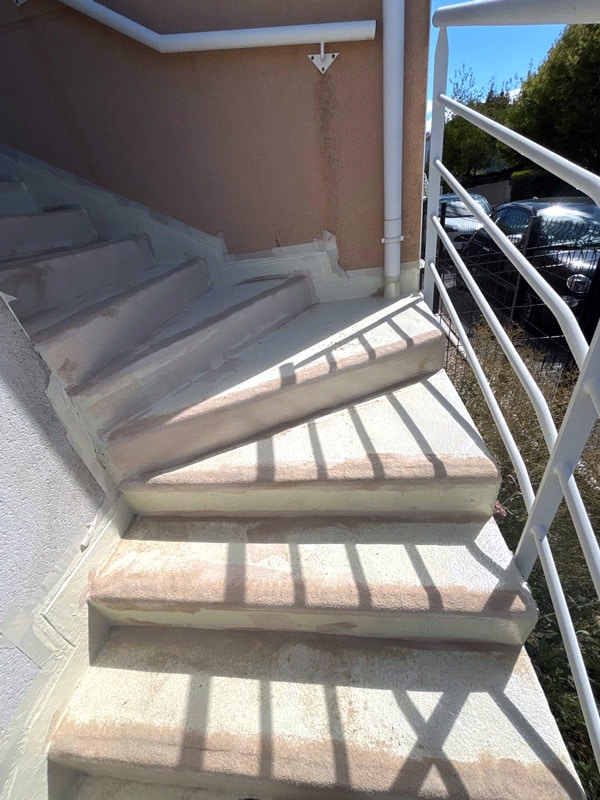 Renovation escalier exterieur